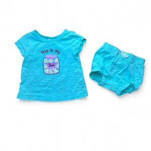 Baby Girl T-Shirt and Shorts Set size 9 months